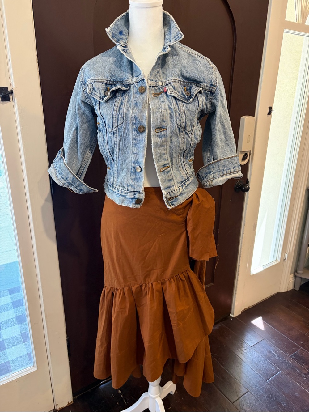 Women’s Rust Tiered Wrap Skirt - Banana Republic